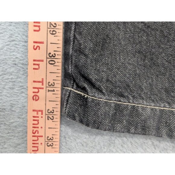 Duke Haband Jeans Mens 40 Black Gray Classic Fit Elastic Waist Zip Fly 059 - Picture 7 of 13